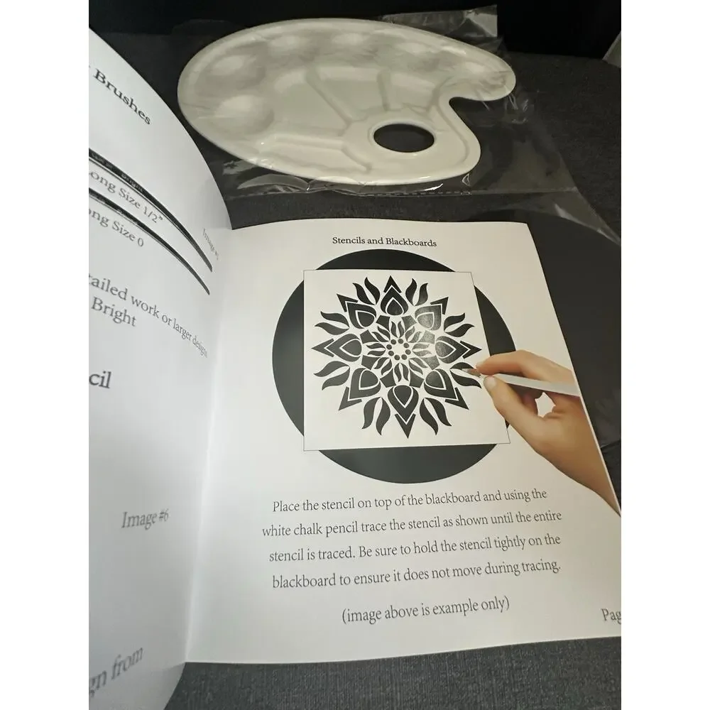 Craft N Mandala Painting Kit Acrylic Paints Stencils INCOMPLETE Art Craft Set
